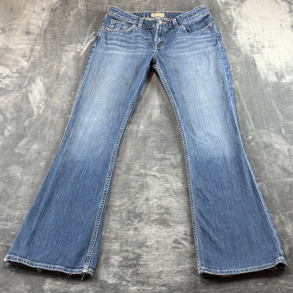 BKE 1967 Harmony Stretch Jeans Womens 31x33 Blue Denim Flare Mid Rise BKL625L